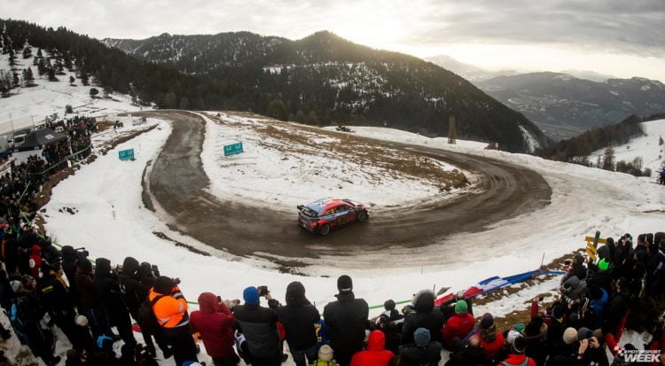 Elfyn Evans leads Sebastien Ogier in Rallye Monte-Carlo at halfway point