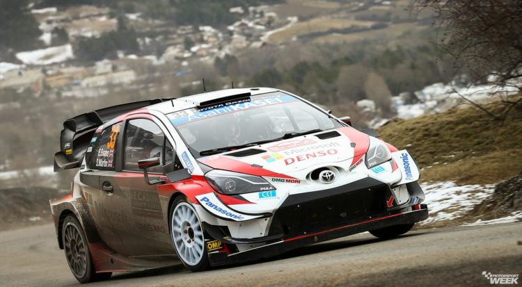 Elfyn Evans leads Sebastien Ogier in Rallye Monte-Carlo at halfway point
