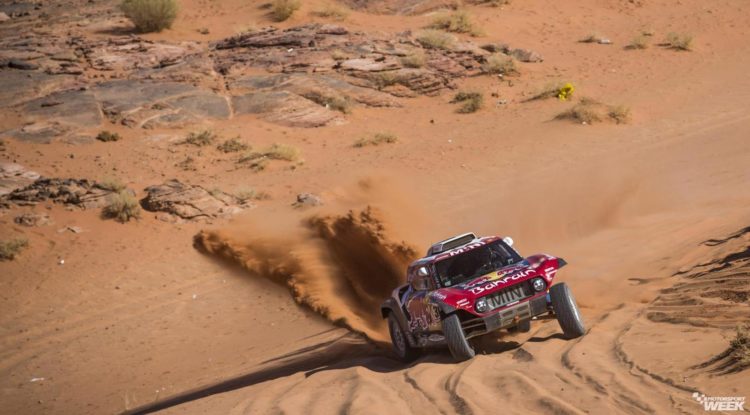 Carlos Sainz speeds to Dakar Rally stage victory and overall lead