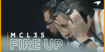 Watch: McLaren fires up its MCL35 for the first time