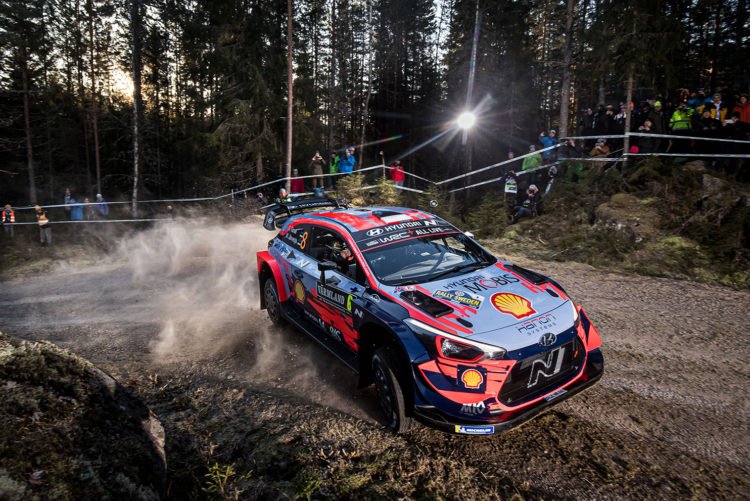 Tänak strikes at Evans and Toyota on Rally Sweden’s SS3