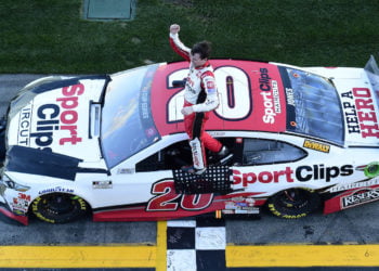Jones wins attrition-filled Busch Clash