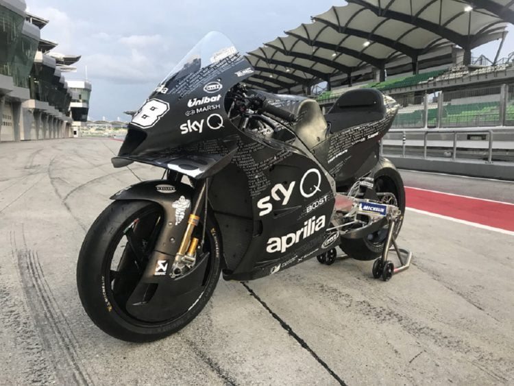 Aprilia unveil new 2020 RS-GP MotoGP challenger at Sepang