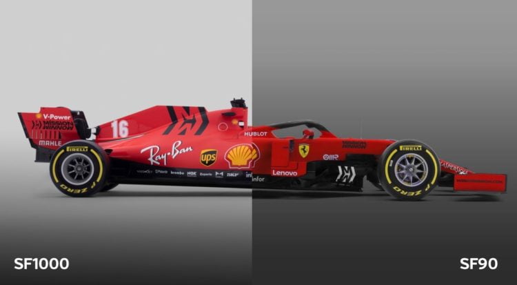 Sliders: Compare the Ferrari SF90 and SF1000