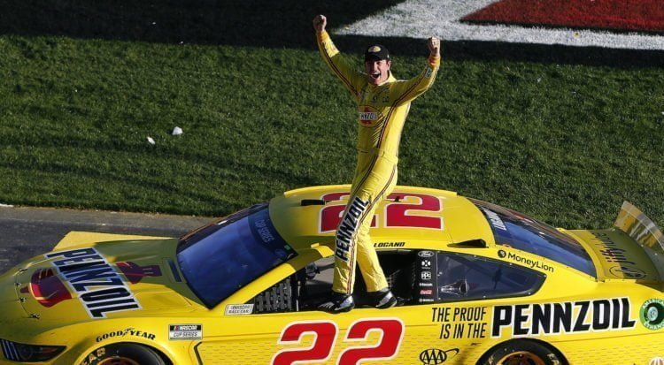 Logano wins in Vegas