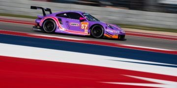 Keating loving racing in Wynn’s liveried 911 RSR
