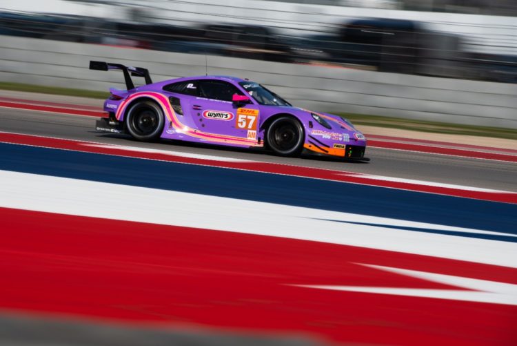 Keating loving racing in Wynn’s liveried 911 RSR