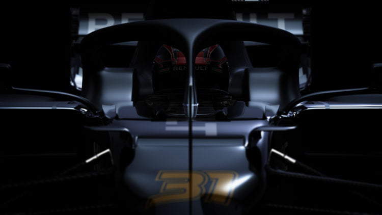 Renault reveals teaser of R.S.20 in test livery