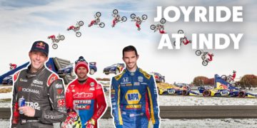 Watch: Snowy fun at IMS with Pastrana, Rossi, and Duffy