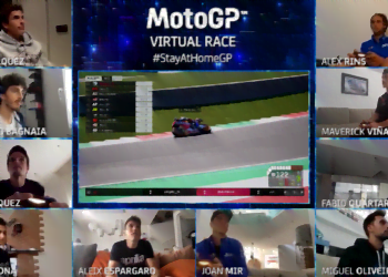 Alex Marquez fends off Bagnaia to win Mugello StayAtHomeGP MotoGP contest