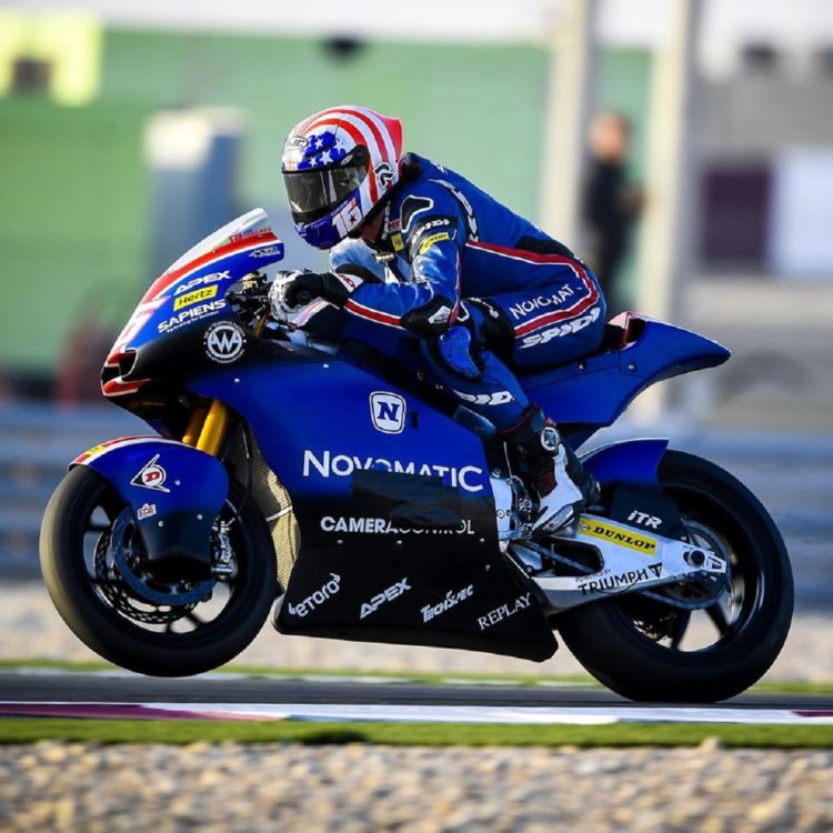 Roberts fastest in Moto2 Qatar FP2, Luthi crashes twice