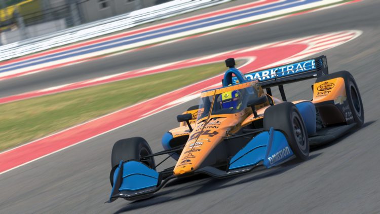 Norris recovers from a spin to take IndyCar iRacing victory from COTA
