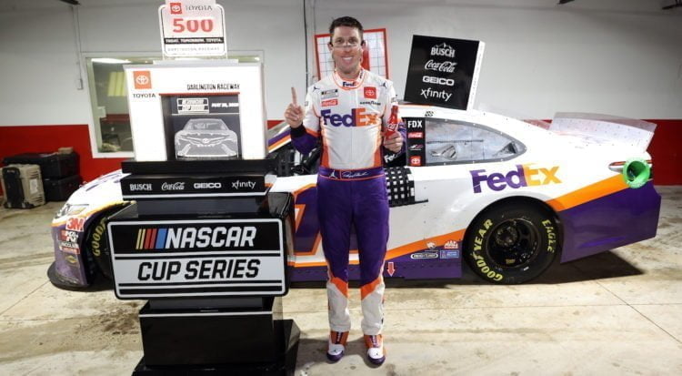 Hamlin wins rain-shortened Darlington race