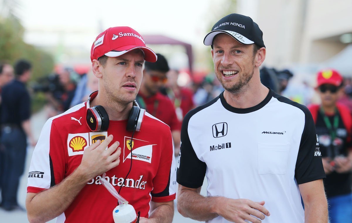 jenson button sebastian vettel
