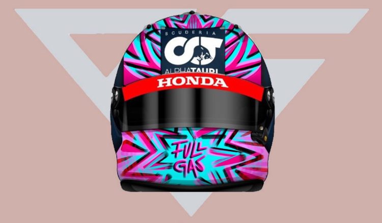 Gasly unveils winning helmet design for first 2020 grand prix
