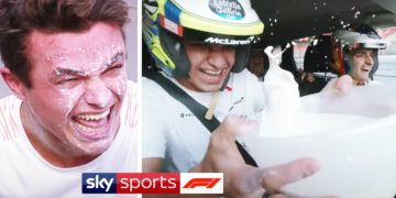 Video: Sainz & Norris take on hilarious Milk Challenge