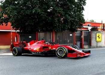 Video: Leclerc drives SF1000 through Maranello