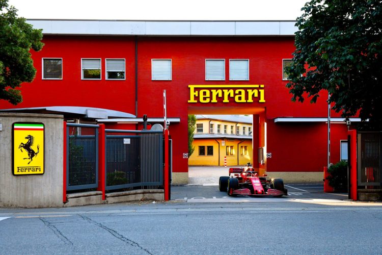 Leclerc drives Ferrari’s SF1000 on Maranello’s streets