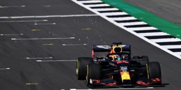 Red Bull runs RB16 at Silverstone filming day