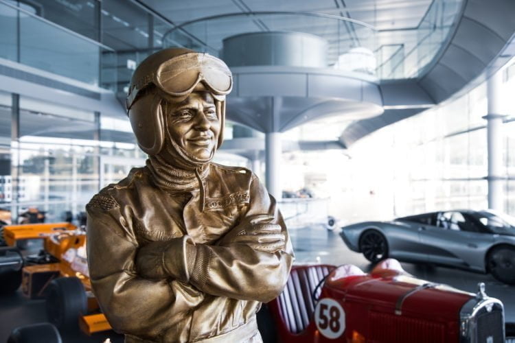 Gallery: McLaren unveils statue of founder on anniversary of death