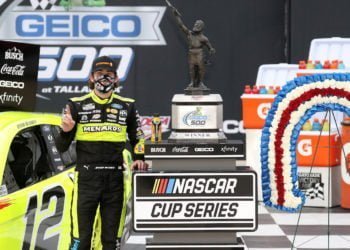 Ryan Blaney wins at Talladega Superspeedway again
