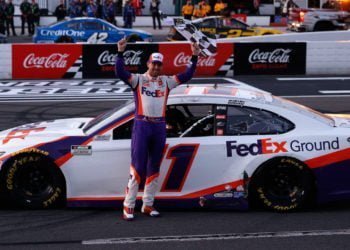 Denny Hamlin matches Pocono Raceway record