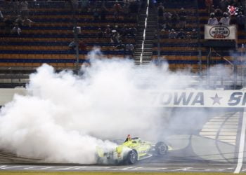 Pagenaud wins a wild night race from Iowa Speedway