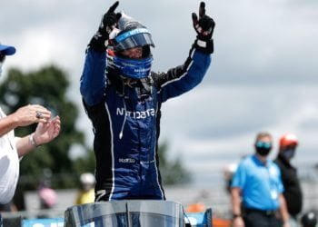 Rosenqvist overhauls O’Ward to grab maiden IndyCar victory