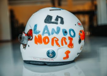Norris reveals special helmet design for British GP