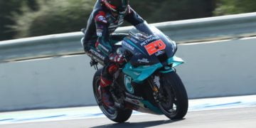 Quartararo flashes to Andalucian GP pole, Marquez pulls out of qualifying