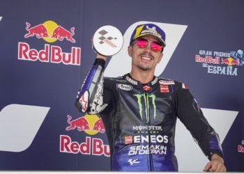 Vinales ‘very pleased’ with second after ‘feeling myself on ground’ during Jerez MotoGP race