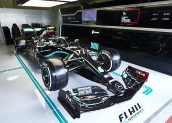 Photos: Mercedes’ new livery breaks cover in Austria