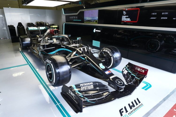 Photos: Mercedes’ new livery breaks cover in Austria