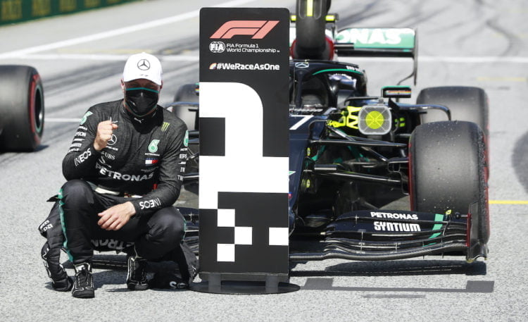 Bottas beats Hamilton to pole as Mercedes crushes rivals