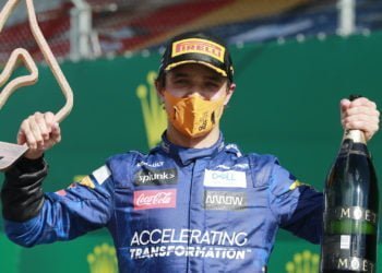 Norris ‘proud’ to snatch third place with fastest lap on final lap