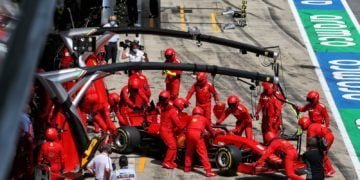Ferraris collide on opening lap causing double retirement