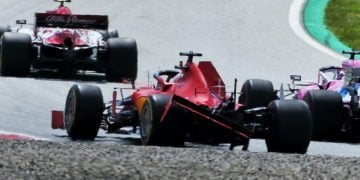 Leclerc apologies to Ferrari, Vettel after opening lap crash