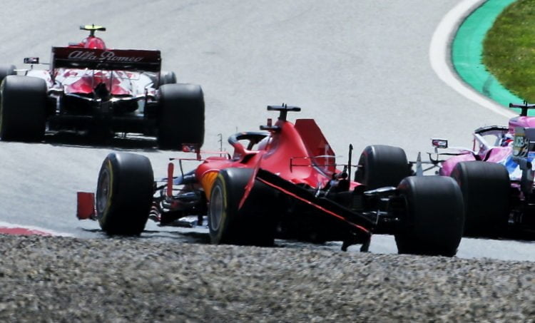 Leclerc apologies to Ferrari, Vettel after opening lap crash