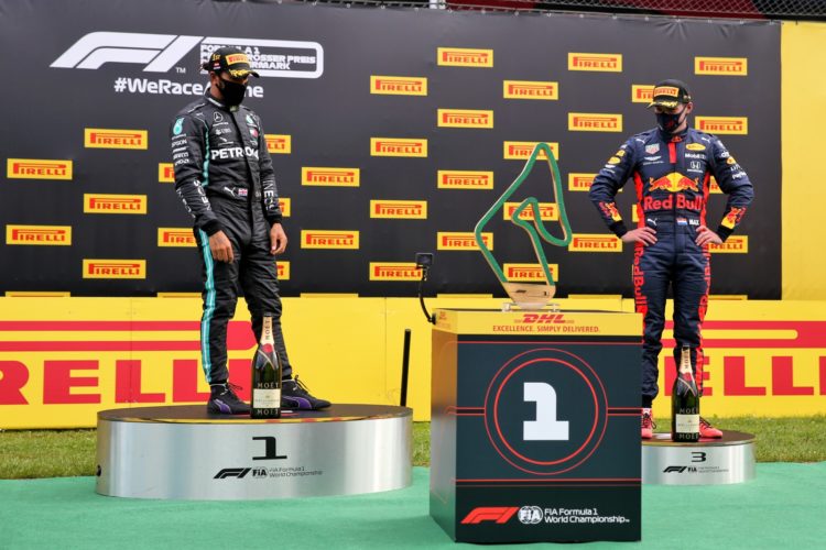 Hamilton: ‘Weird’ podium boxes over the top