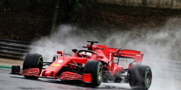 Vettel puts Ferrari on top in rain-hit Hungarian GP FP2