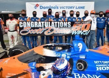 Dixon holds off Sato to claim 50th IndyCar win in first race at Gateway