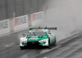 Müller extends points lead with pole in wet and disrupted Lausitzring qualifying