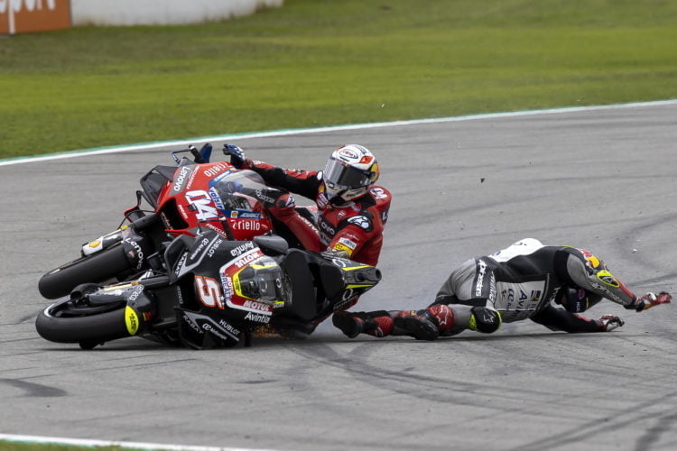 What happened? Dovizioso and Zarco discuss opening-lap Catalan GP crash