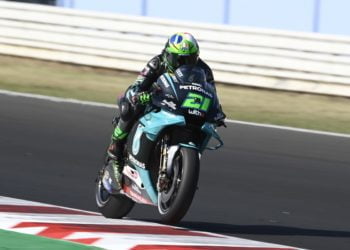 Morbidelli cruises to debut MotoGP victory at Misano as Quartararo crashes
