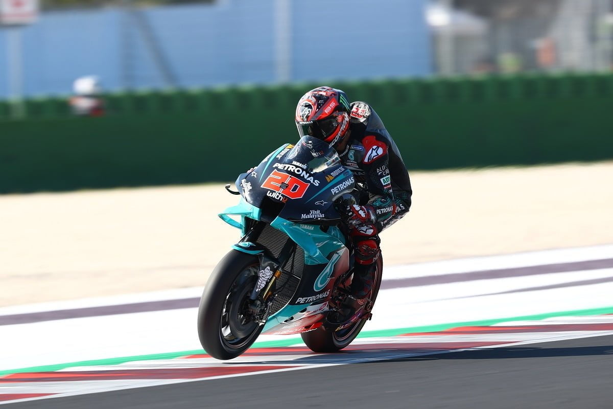 Quartararo leads Morbidelli for Petronas SRT 1-2 in Emilia Romagna FP1 ...