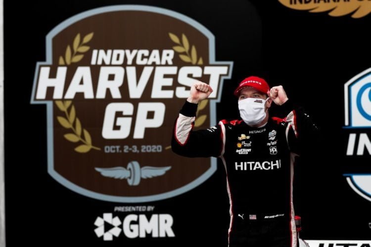 Newgarden romps to victory in Harvest GP race one thriller