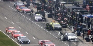 William Byron’s pit crew out for Martinsville Speedway race