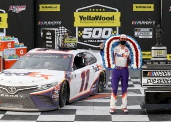 Denny Hamlin notches seventh win of season at Talladega