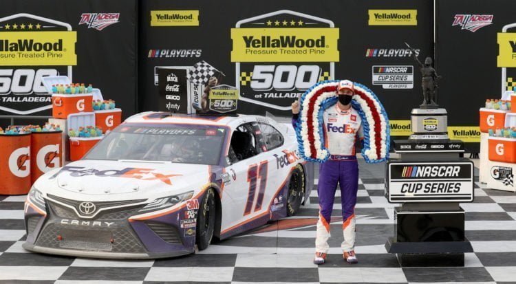 Denny Hamlin notches seventh win of season at Talladega