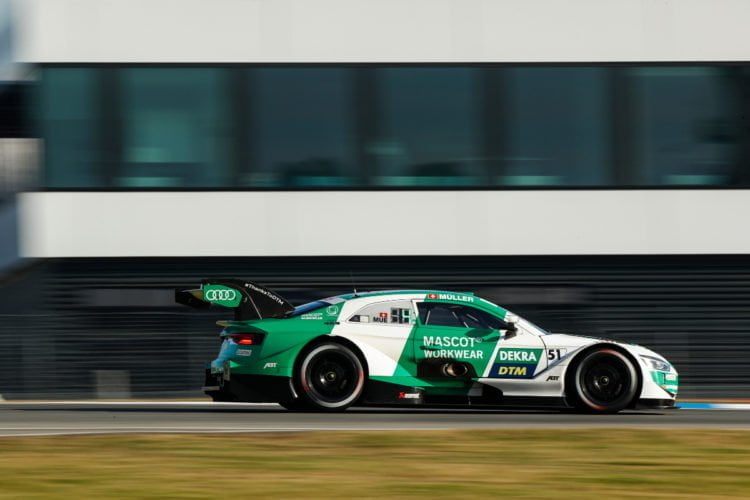 Müller keeps title hopes alive with close Hockenheim win